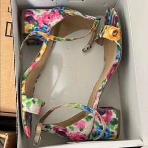 Floral Women's Block Heel Sandals
